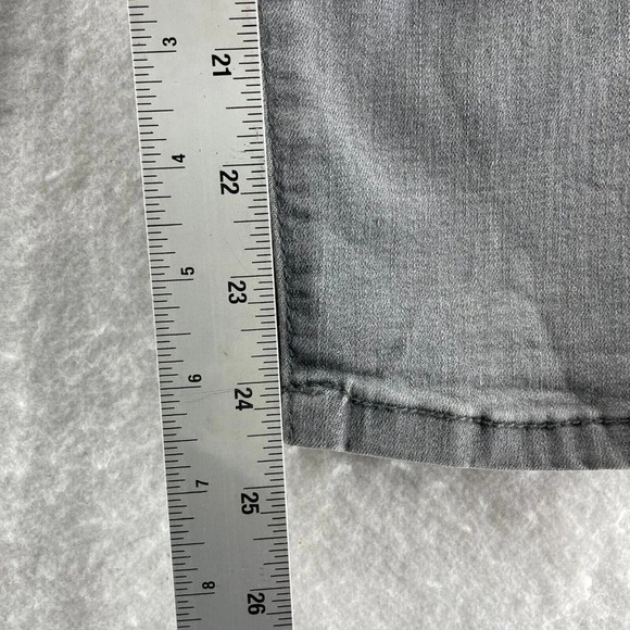 Buffalo David Bitton Jeans Womens 6 Gray Aubrey Mid Rise Grazer Denim Soft Ankle - Picture 4 of 10